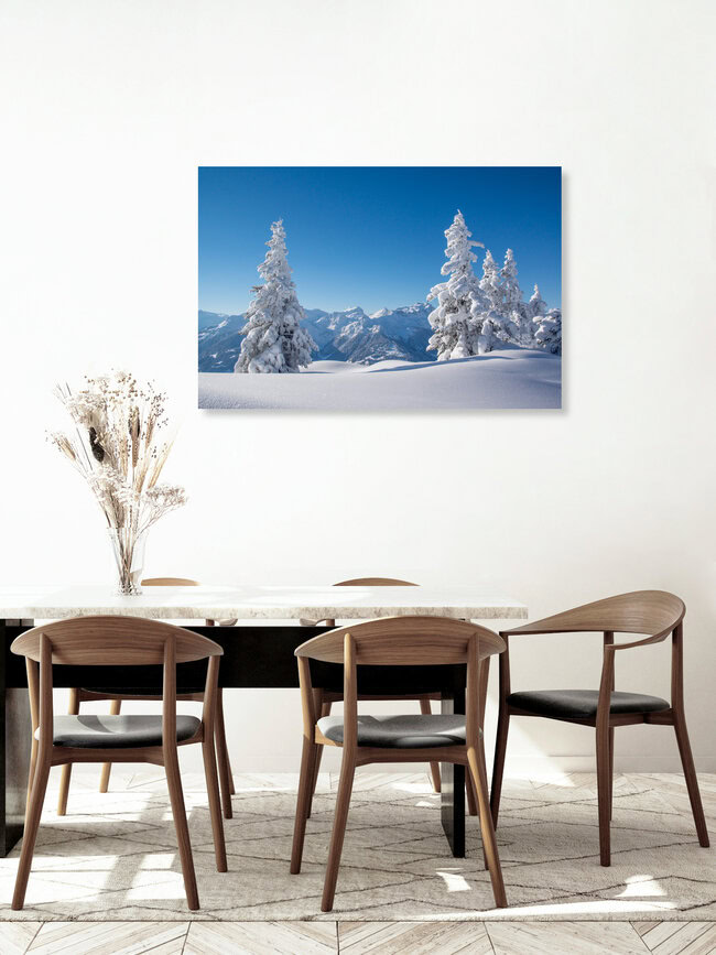 Winter in den Bergen, Österreich – Fotokunst von Johannes Netzer als Poster oder Acrylglasbild