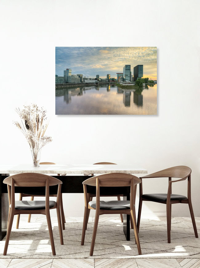 Medienhafen Düsseldorf, Deutschland – Fotokunst von Michael Valjak als Poster oder Acrylglasbild