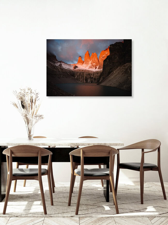 Mirador Base Las Torres, Chile – wall art by Lina Jakobi as Poster or Acrylic Glass Print