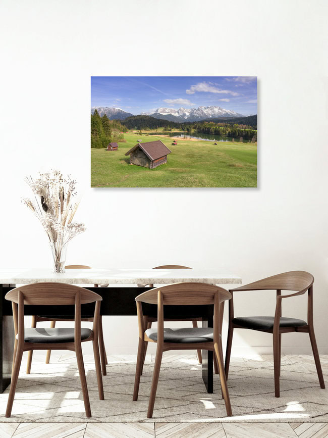 Spring day at Lake Geroldsee in Bavaria, Germany – wall art by Michael Valjak as Poster or Acrylic Glass Print
