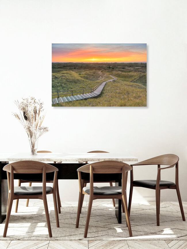 Blick von der Aussichtsdüne A Siatler in Norddorf auf Amrum, Deutschland – Fotokunst von Michael Valjak als Poster oder Acrylglasbild