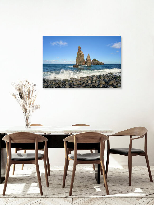 Madeira - Praia da Ribeira da Janela, Portugal – Fotokunst von Michael Valjak als Poster oder Acrylglasbild