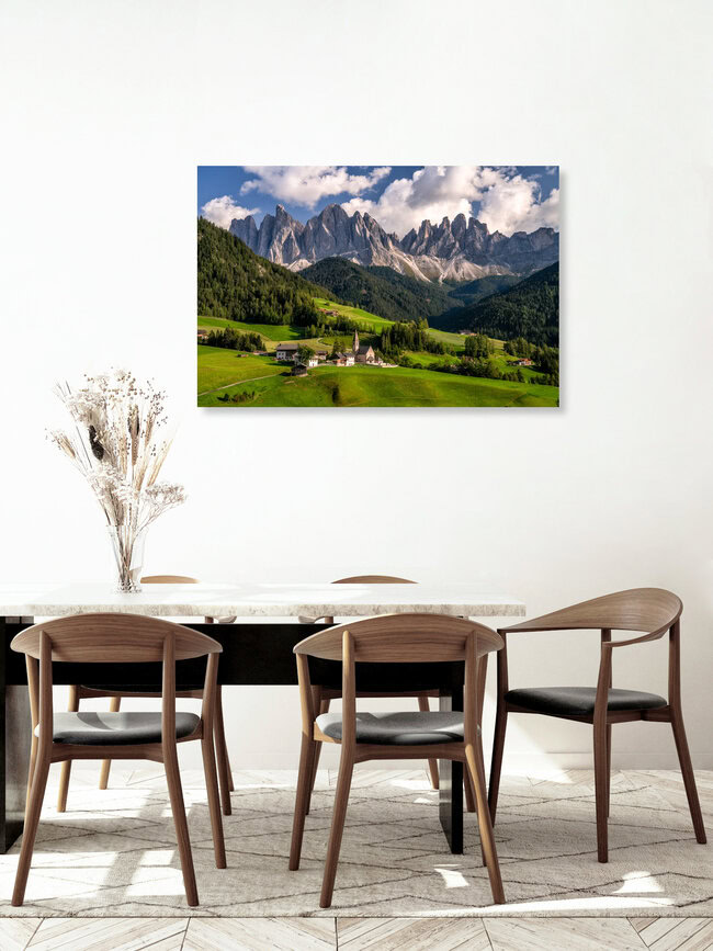Sommer im Villnösstal in Südtirol, Italien – Fotokunst von Achim Thomae als Poster oder Acrylglasbild