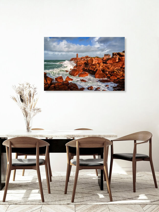 Côte de Granit Rose Bretagne, Frankreich – Fotokunst von Achim Thomae als Poster oder Acrylglasbild