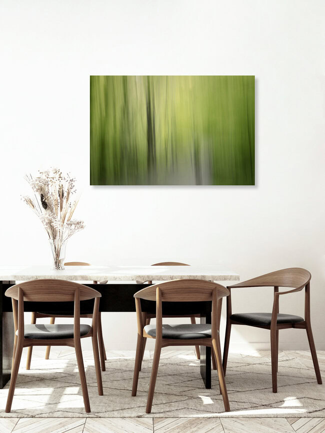 Verwischer Wald, Deutschland – Fotokunst von Nadja Jacke als Poster oder Acrylglasbild