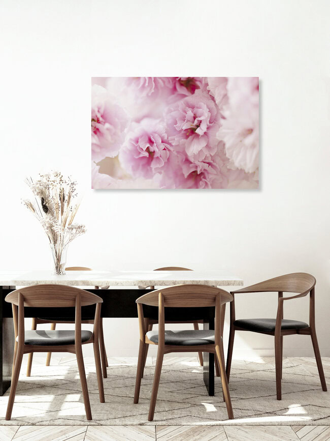 Kirschblüten in weicher Unschärfe, Deutschland – Fotokunst von Nadja Jacke als Poster oder Acrylglasbild