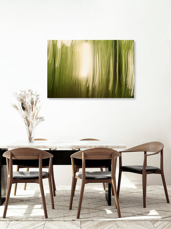 Sunlight Between the Trees, Germany – wall art by Nadja Jacke as Poster or Acrylic Glass Print