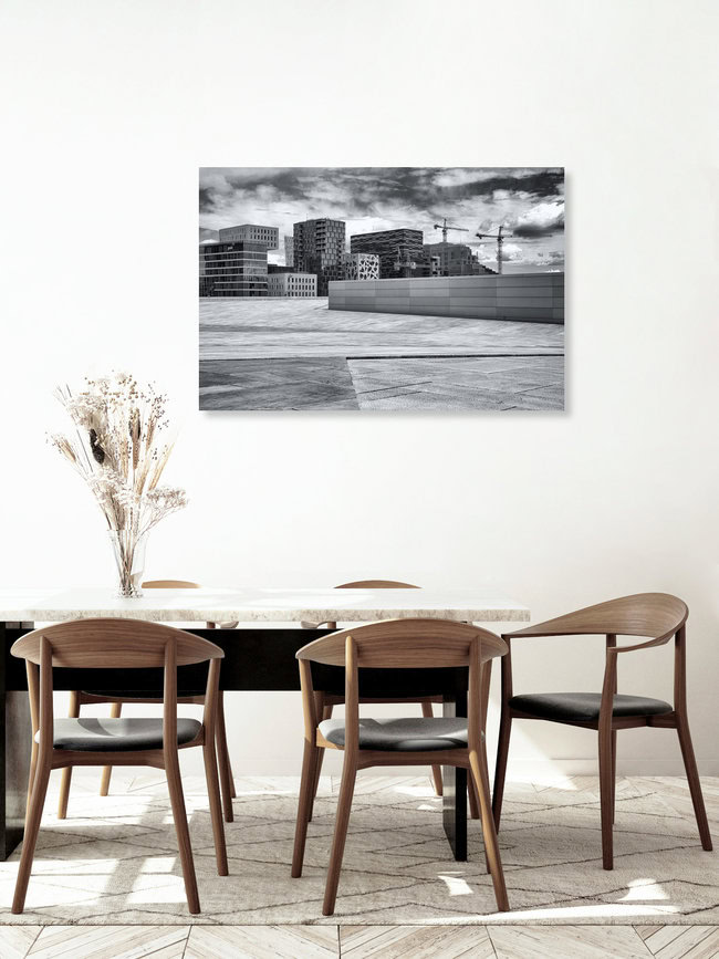 Stadtbild, Norway – wall art by Saskia Gaulke as Poster or Acrylic Glass Print