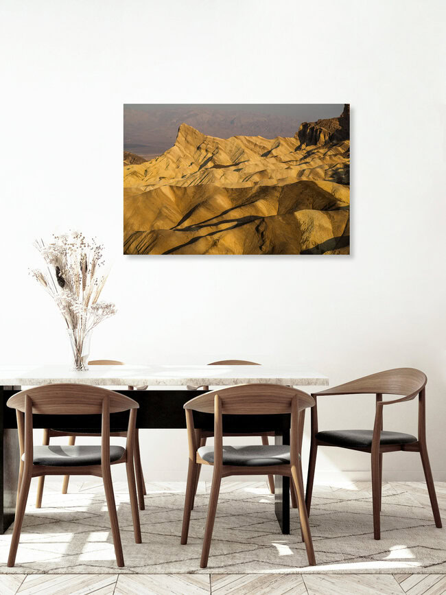 Zabriskie Point at Sunrise, Vereinigte Staaten – Fotokunst von Ana Fieres als Poster oder Acrylglasbild