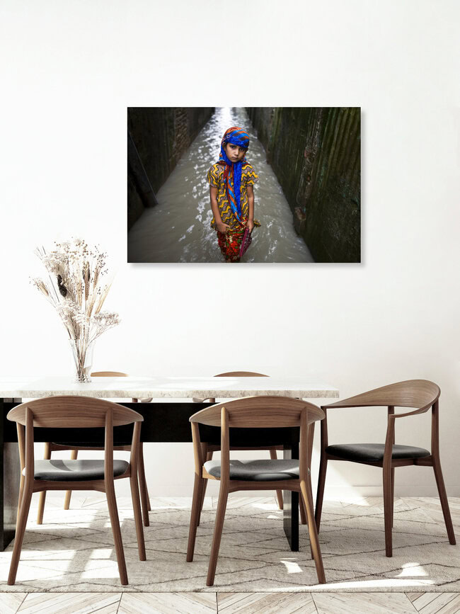 tidal surge, Bangladesh – wall art by Jashim Salam as Poster or Acrylic Glass Print
