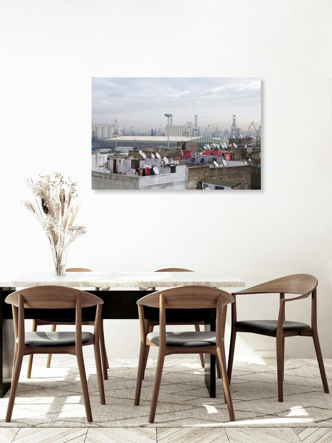 Roof tops of Casablanca , Morocco – wall art by Elsa Thorp as Poster or Acrylic Glass Print