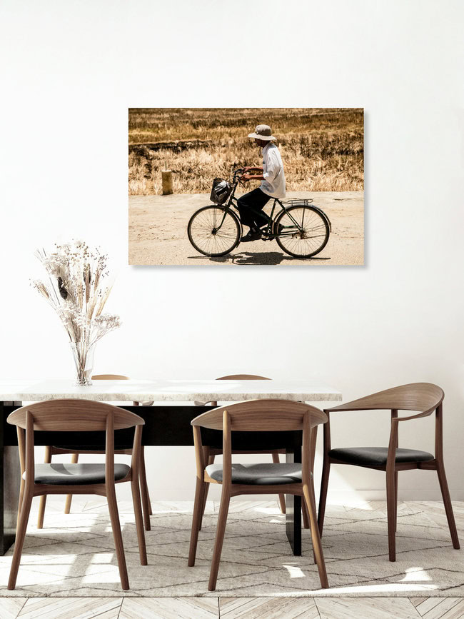 Heimradeln, Vietnam – Fotokunst von Steffen Rothammel als Poster oder Acrylglasbild