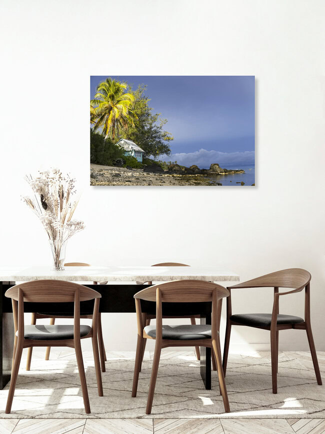 Gewitterstimmung in der Südsee, Cookinseln – Fotokunst von Ursula Fleiß, Foto - Fuks als Poster oder Acrylglasbild
