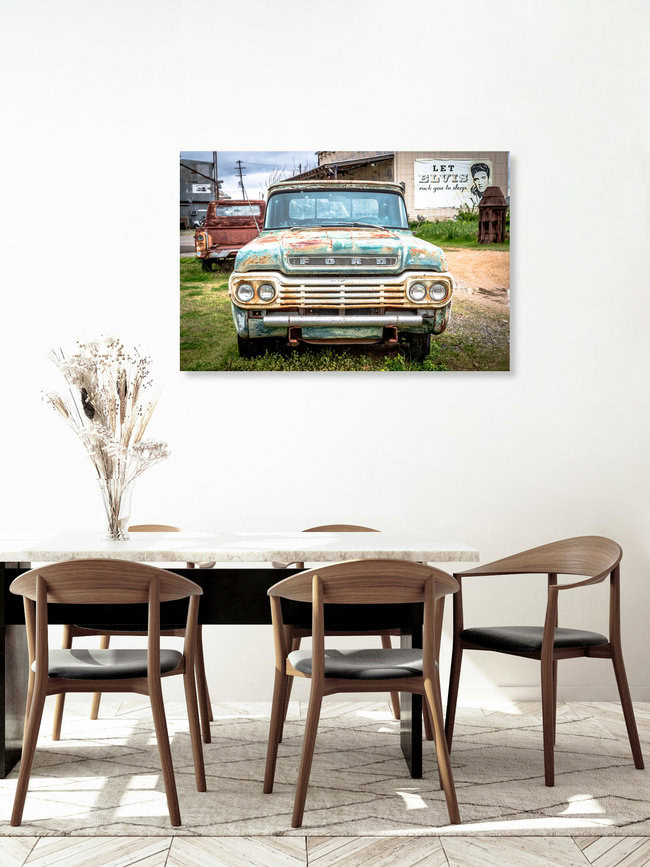 Cult Car and King, United States – wall art by Marc Rasmus as Poster or Acrylic Glass Print