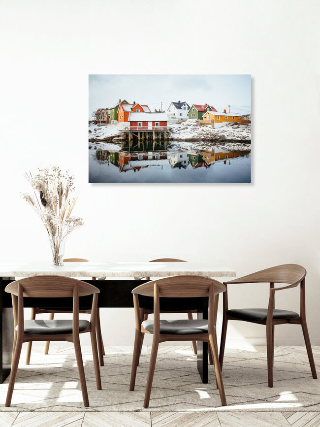 Kunterbunt, Norwegen – Fotokunst von Torsten Muehlbacher als Poster oder Acrylglasbild