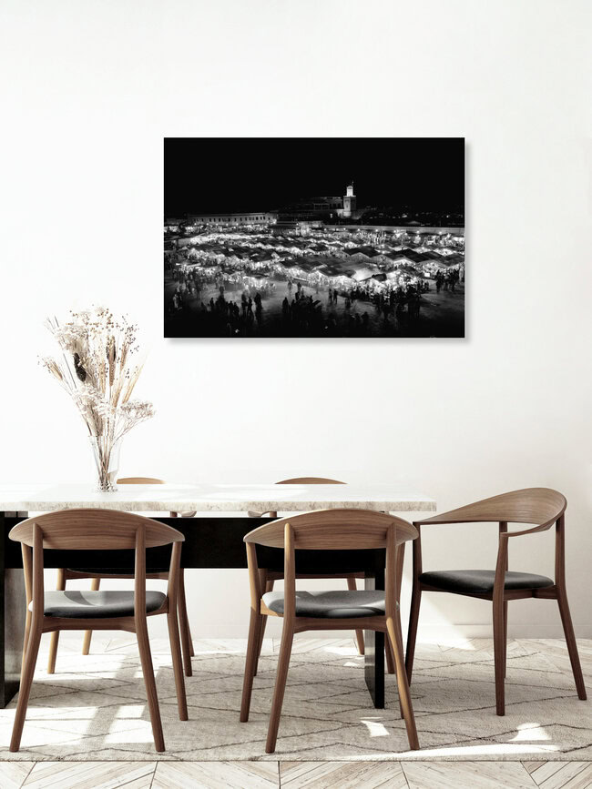 Djemaa el Fna II, Morocco – wall art by Mario Ebenhöh as Poster or Acrylic Glass Print