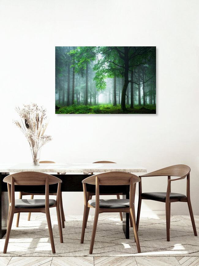 Sommernebel im Thüringer Wald, Germany – wall art by Heiko Gerlicher as Poster or Acrylic Glass Print