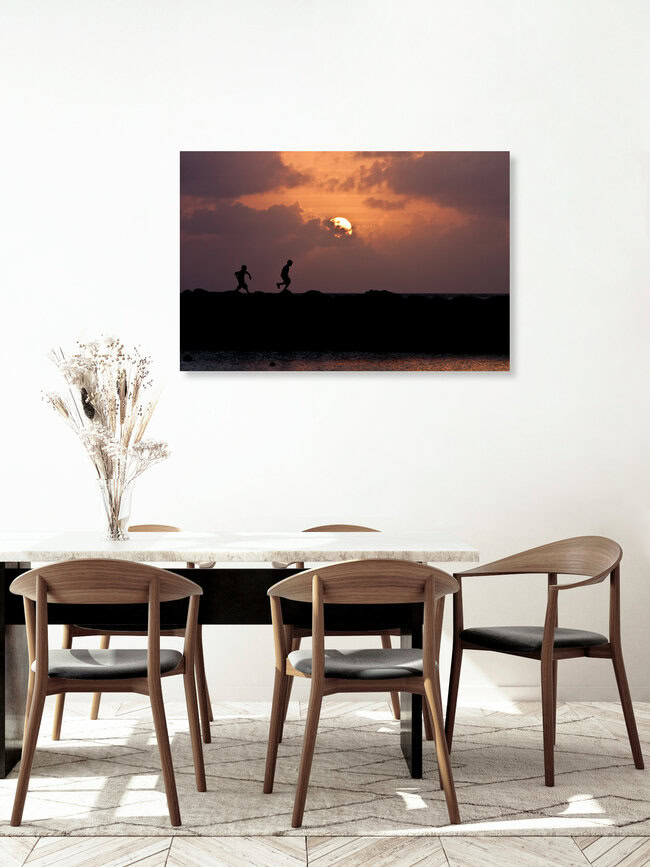 Boys at Sunset, Nicaragua – wall art by Tom Sabbadini as Poster or Acrylic Glass Print