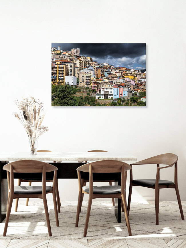 Bergstädtchen Lanusei (Sardinien), Italien – Fotokunst von Jörg Faißt als Poster oder Acrylglasbild