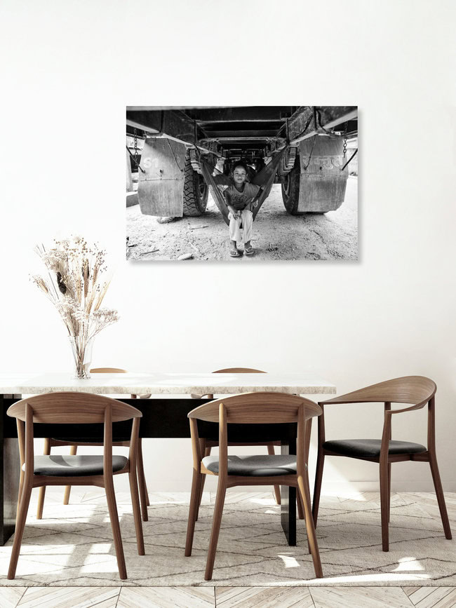 The Truck Girl, Nepal – wall art by Jan Møller Hansen as Poster or Acrylic Glass Print