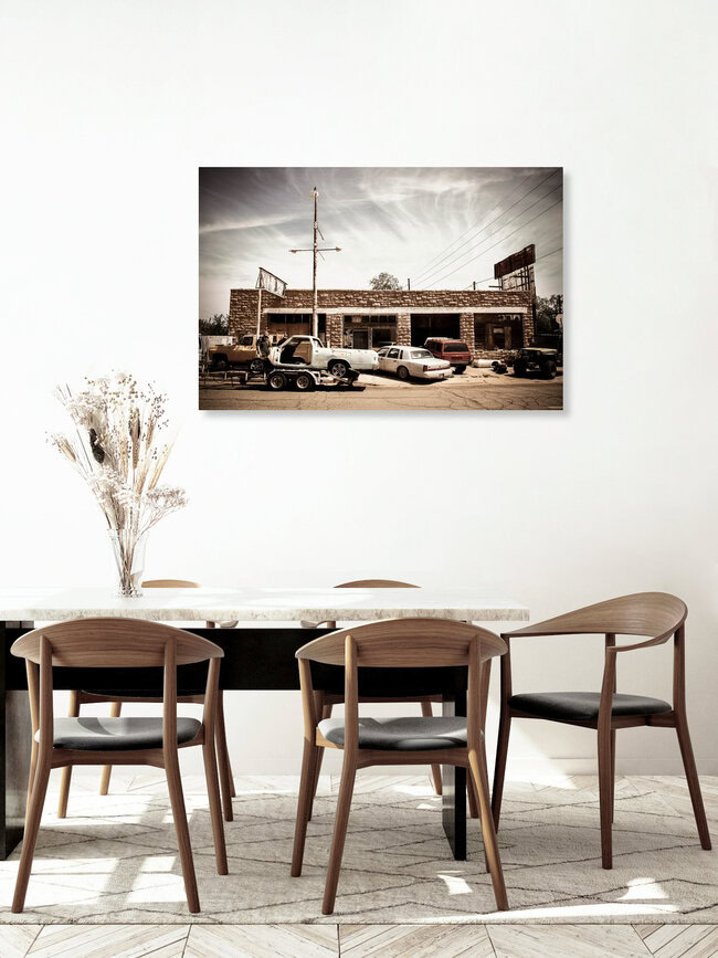 garage., Vereinigte Staaten – Fotokunst von Florian Paulus als Poster oder Acrylglasbild