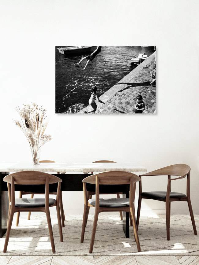 At the Port, France – wall art by Piero Chiussi as Poster or Acrylic Glass Print