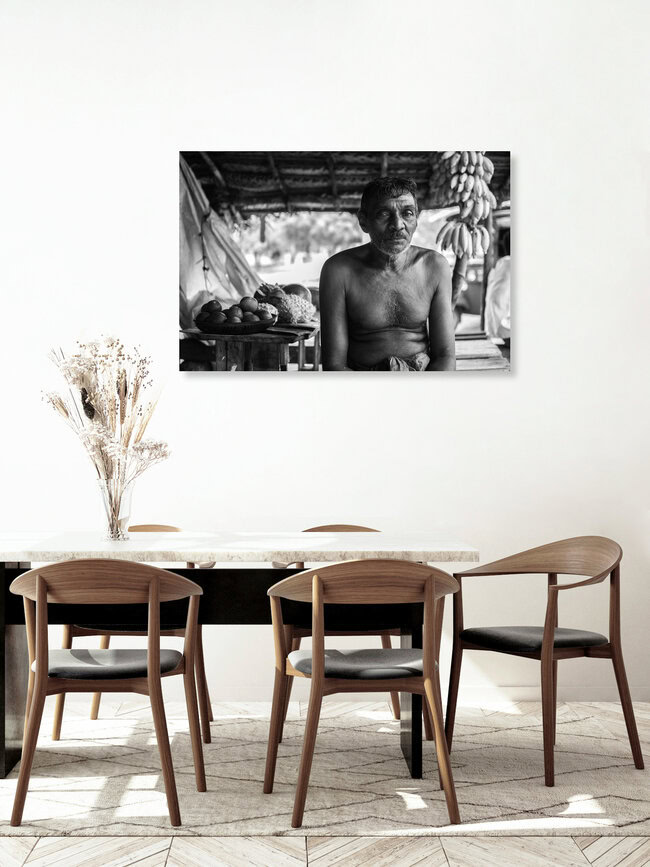 old sri lankan man and his curry shack, Sri Lanka – wall art by Lucas Paolo K as Poster or Acrylic Glass Print