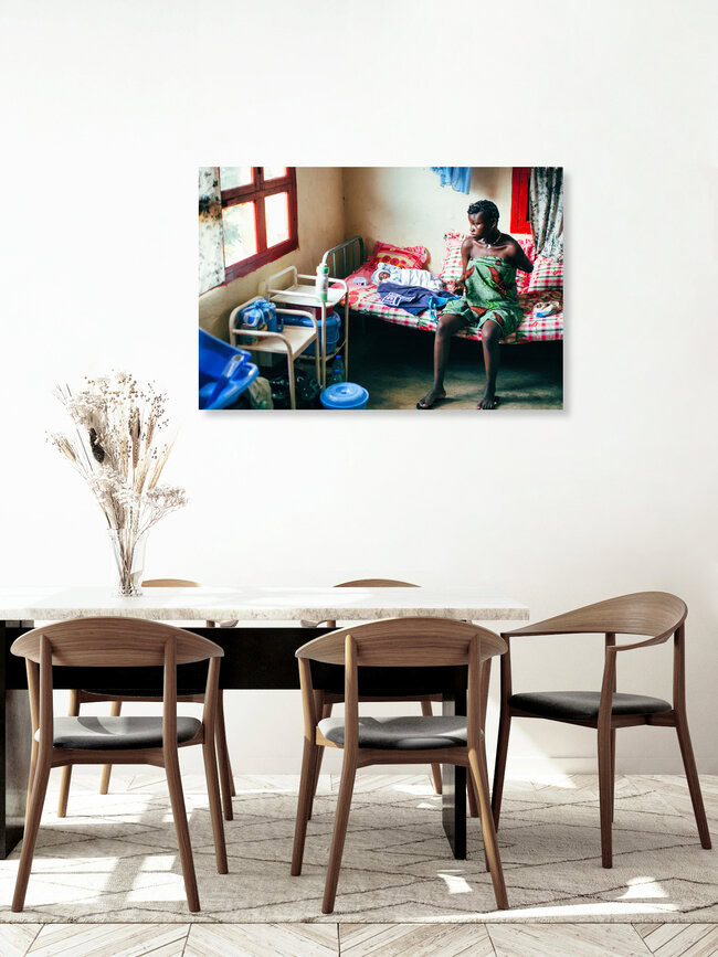 Newborn, Cameroon – wall art by Oliver Ostermeyer as Poster or Acrylic Glass Print