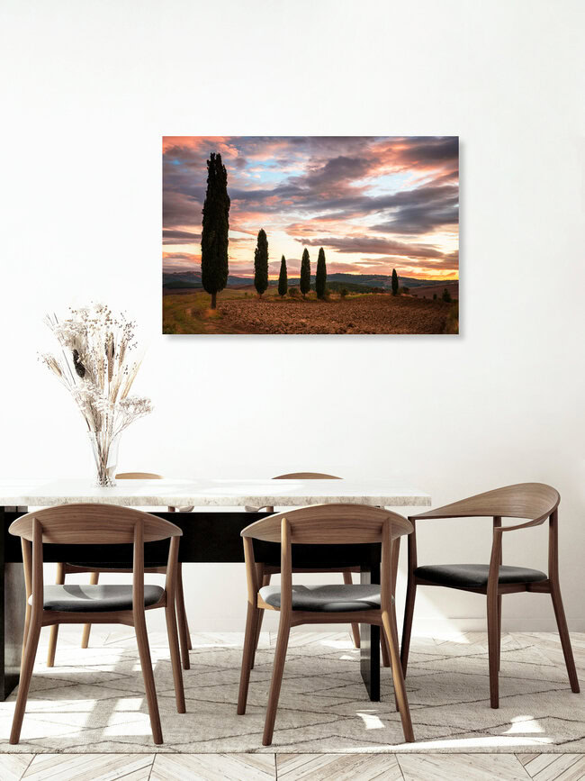Zypressenallee, Italien – Fotokunst von Heiko Gerlicher als Poster oder Acrylglasbild