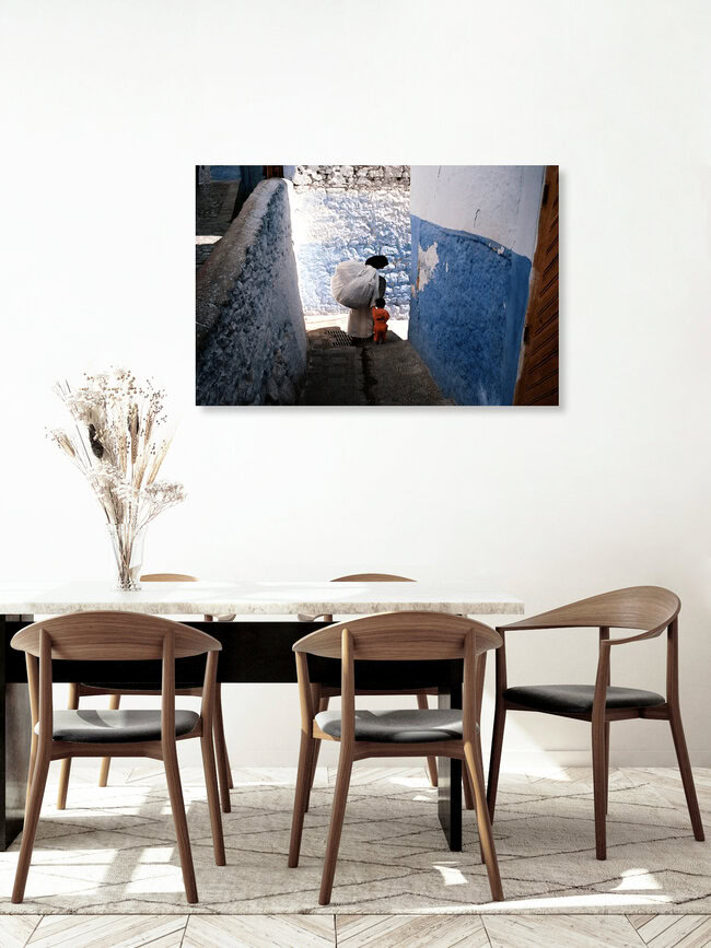 Morocco Chefchaouen, Marokko – Fotokunst von Jim Delcid als Poster oder Acrylglasbild