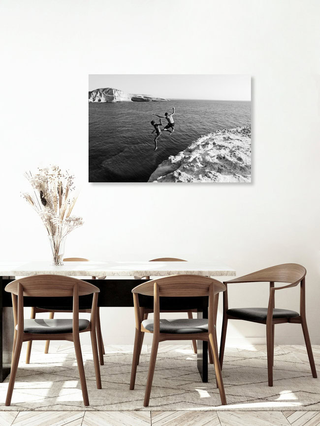 Jump into freedom, Italy – wall art by Emmanuele Contini as Poster or Acrylic Glass Print