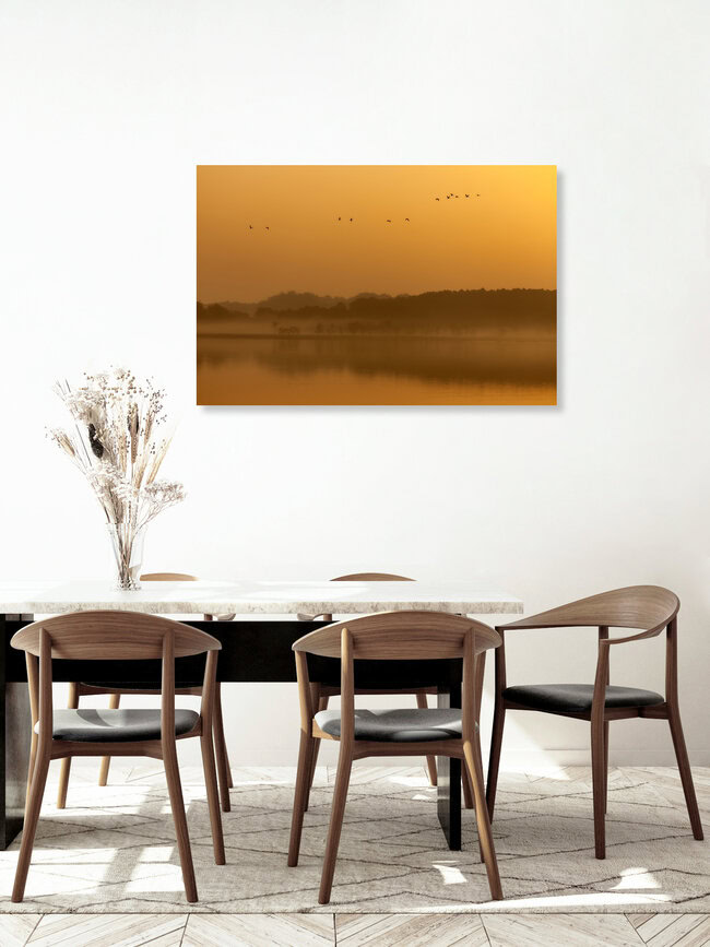 Morgenstimmung am Rederanger See, Deutschland – Fotokunst von Angelika Stern als Poster oder Acrylglasbild
