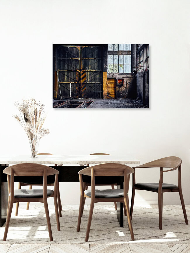 Lokschuppen, Belgium – wall art by Sascha Faber as Poster or Acrylic Glass Print
