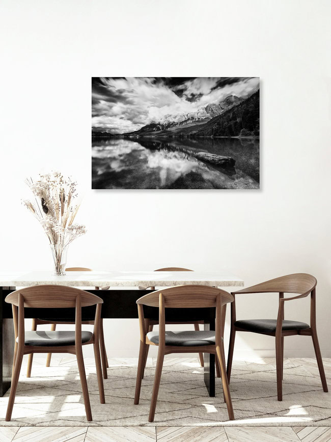 Stürmischer Eibsee, Deutschland – Fotokunst von Oliver Henze als Poster oder Acrylglasbild