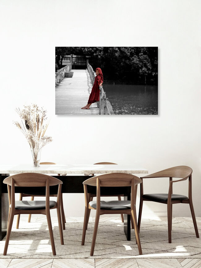 Youth, Myanmar – Fotokunst von Michael Stoll als Poster oder Acrylglasbild