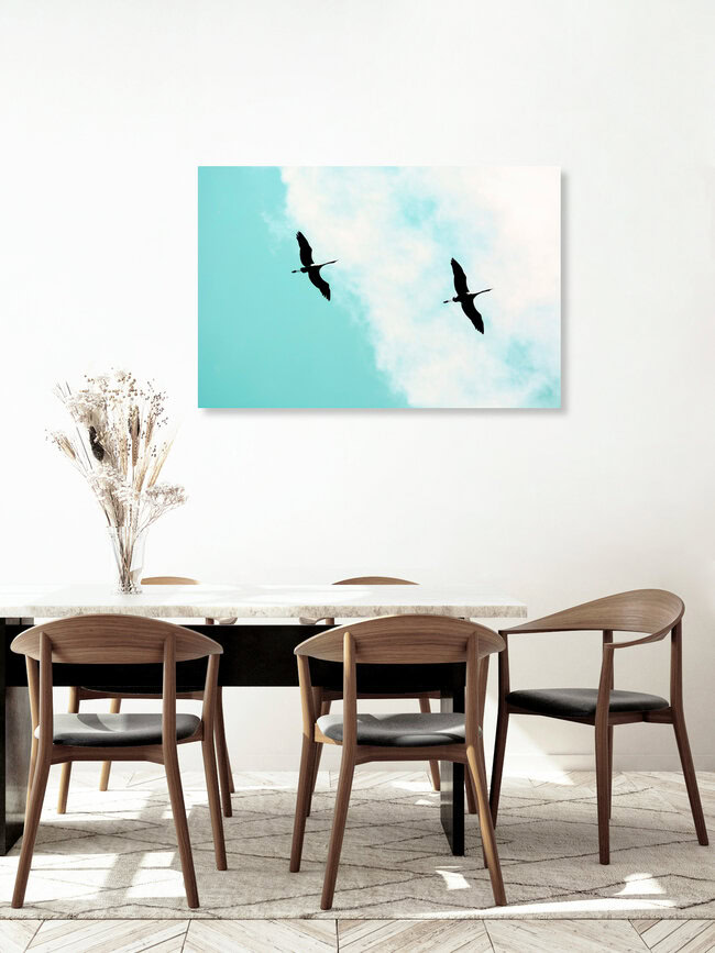 Crane(s) V, Israel – wall art by Tal Paz-fridman as Poster or Acrylic Glass Print