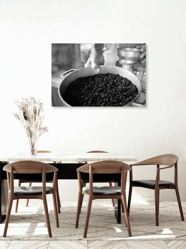 frisch geröstet in die Mühle..., Kolumbien – Fotokunst von Andreas Katzenberger als Poster oder Acrylglasbild