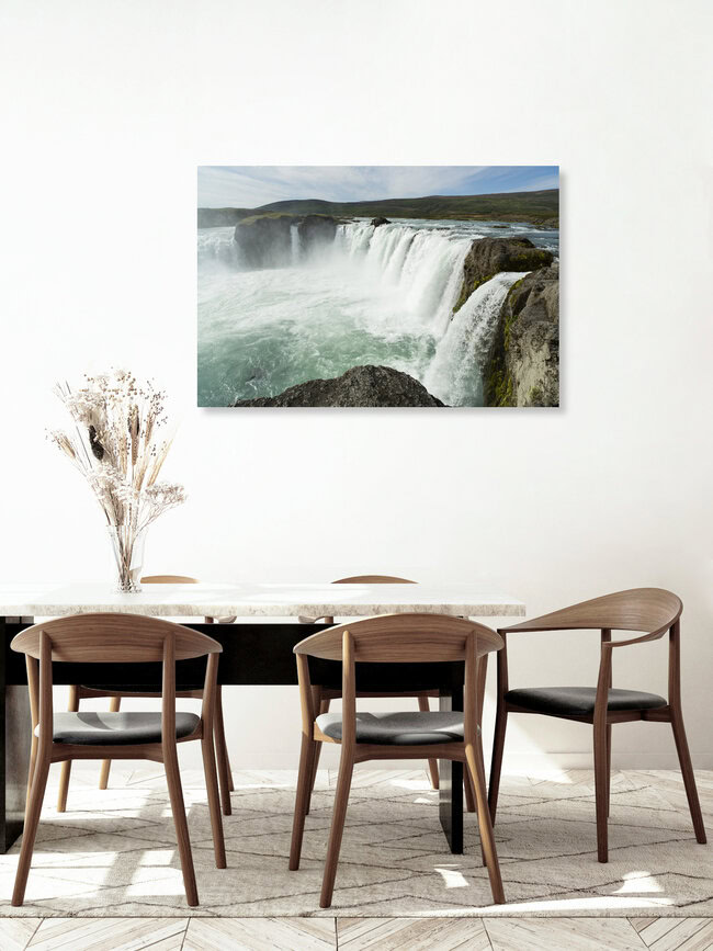 Godafoss, Island – Fotokunst von Jürgen Gross als Poster oder Acrylglasbild