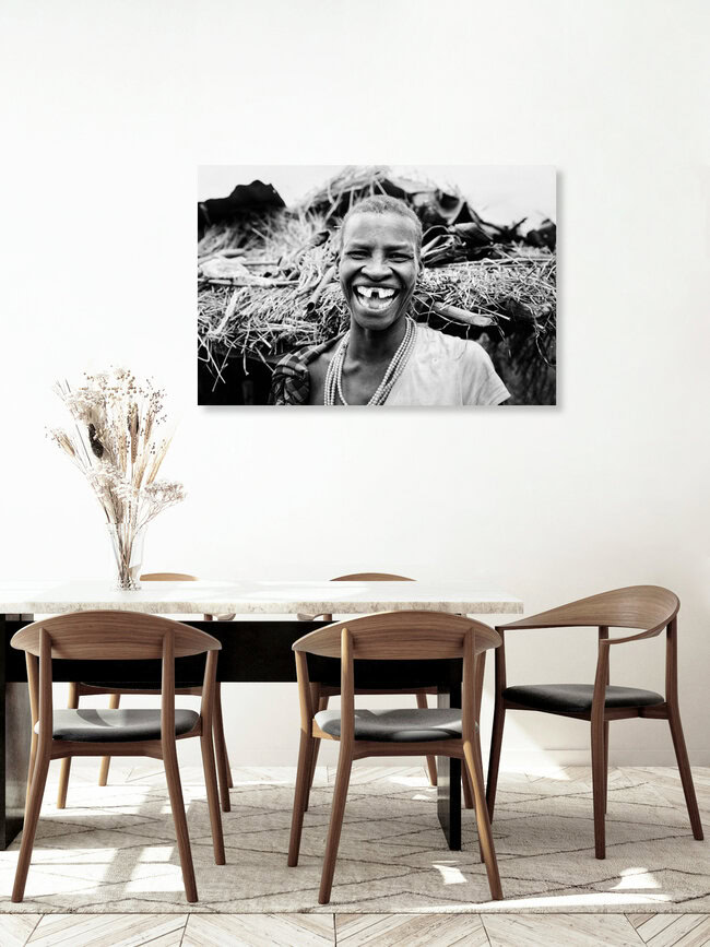 Lachen ist gesund!, Uganda – Fotokunst von Victoria Knobloch als Poster oder Acrylglasbild
