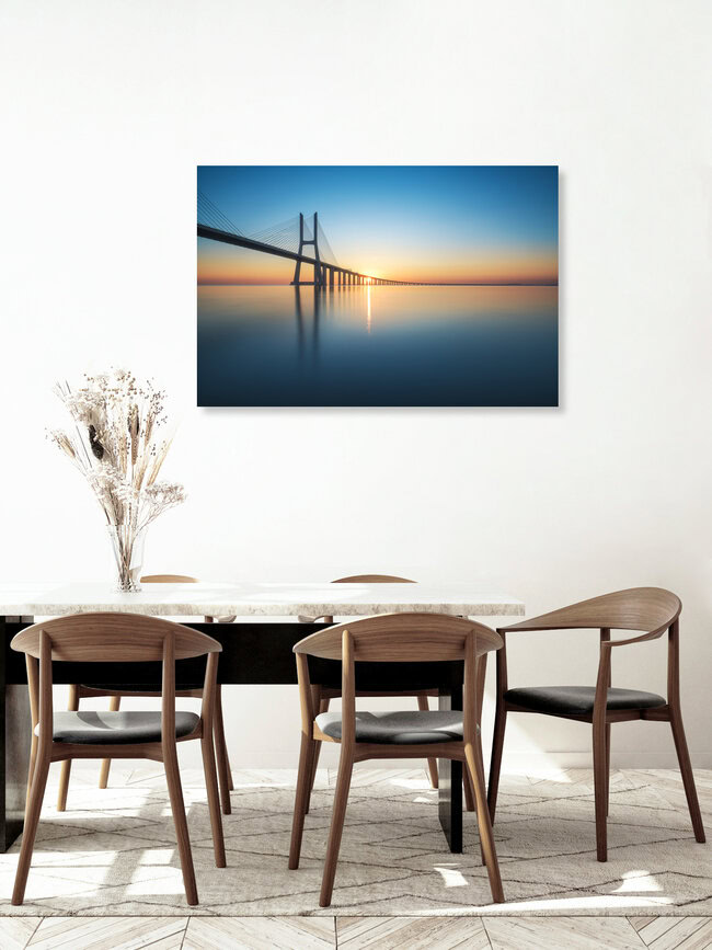 Ponte Vasco da Gama in Lisbon, Portugal – wall art by Jean Claude Castor as Poster or Acrylic Glass Print