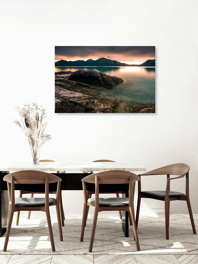 Sommerabend am Walchensee, Deutschland – Fotokunst von Martin Wasilewski als Poster oder Acrylglasbild