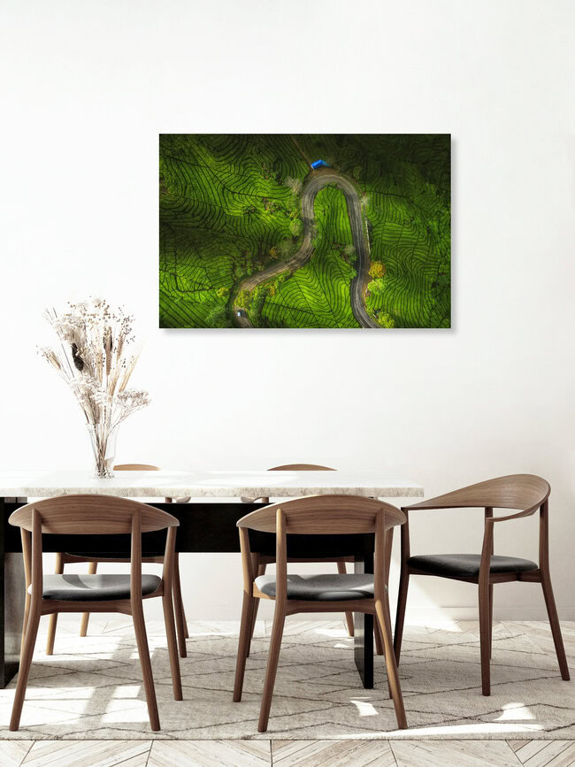 Indonesia Java Ciwidey Tea Plantation, Indonesia – wall art by Jean Claude Castor as Poster or Acrylic Glass Print