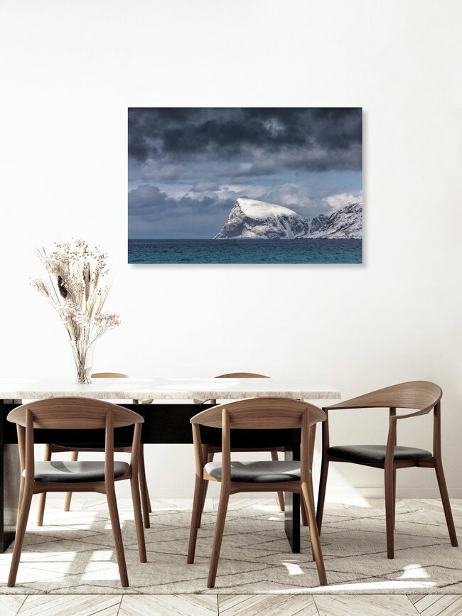 Arctic Island, Norwegen – Fotokunst von Sebastian Worm als Poster oder Acrylglasbild