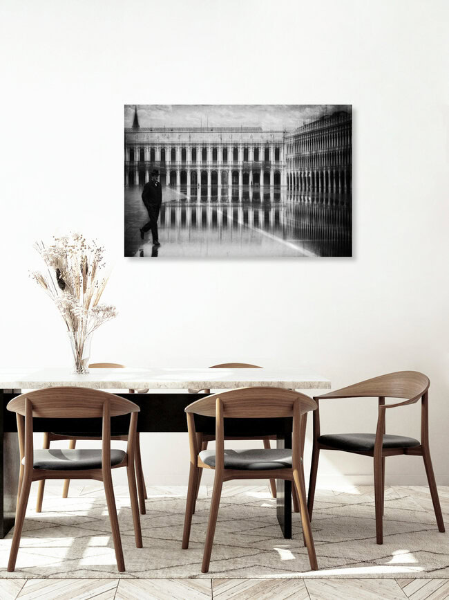 wet feet walk, Italy – wall art by Roswitha Schleicher-Schwarz as Poster or Acrylic Glass Print