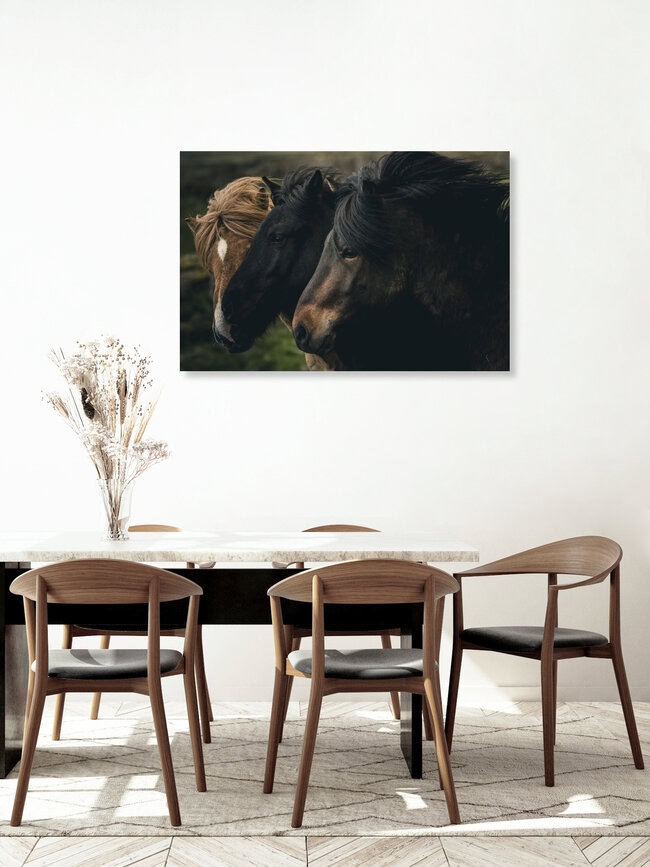 Die Drei Wilden, Island – Fotokunst von Quentin Strohmeier als Poster oder Acrylglasbild