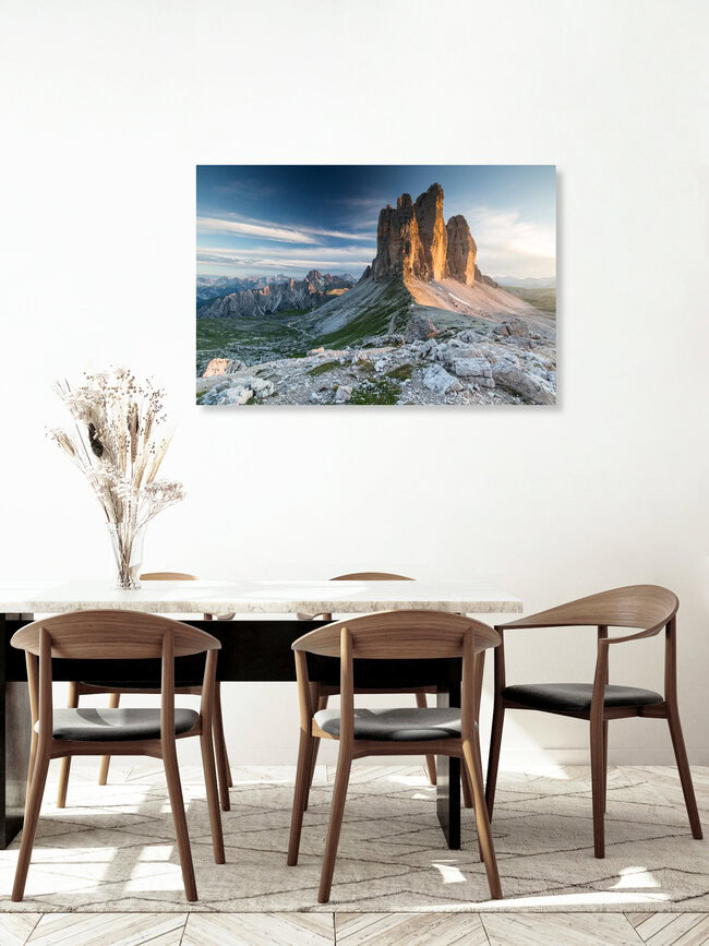 Drei Zinnen, Italien – Fotokunst von Mikolaj Gospodarek als Poster oder Acrylglasbild