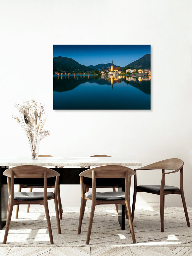 Sommerabend am Tegernsee, Deutschland – Fotokunst von Martin Wasilewski als Poster oder Acrylglasbild
