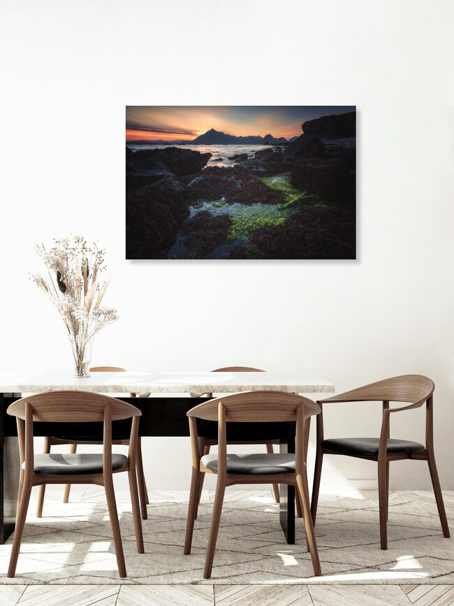 Elgol on the Skye during sunset, United Kingdom – wall art by Jean Claude Castor as Poster or Acrylic Glass Print