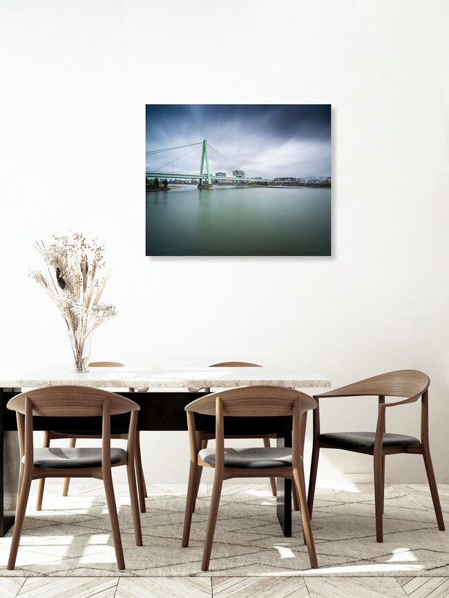 Severinsbrücke in Köln, (country) – Fotokunst von Martin Wasilewski als Poster oder Acrylglasbild