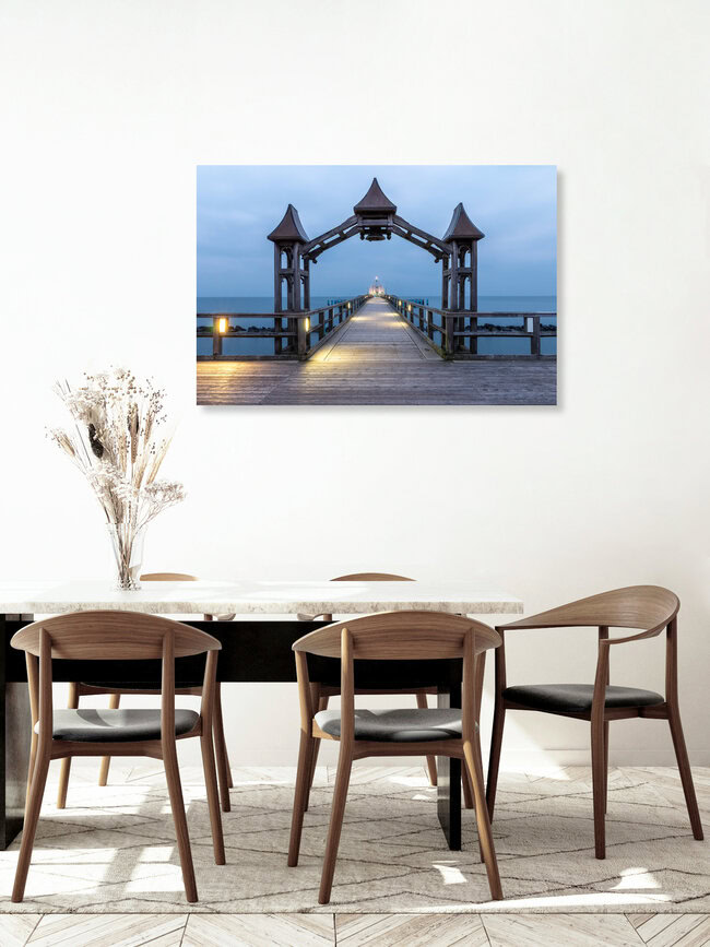 Seebrücke Sellin, Deutschland – Fotokunst von Christoph Schaarschmidt als Poster oder Acrylglasbild